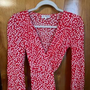 XIX PALMS HAWAII Long Sleeve Wrap Dress XS